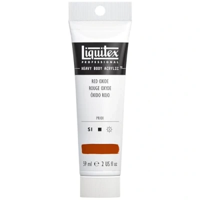 Obrázek Liquitex 1045335 Professional Heavy Body akrylová barva v umělecké kvalitě s vynikající světlostálostí máslové konzistenci, 59 ml tuba oxidrot
