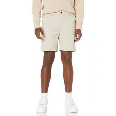 Obrázek Amazon Essentials Pánské chino šortky, 18 cm, štíhlý střih, kamenné, 33 W