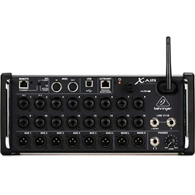 Obrázek Behringer X AIR XR18 18kanálový, 12 busový digitální mixér pro tablety iPad/Android s 16 programovatelnými předzesilovači Midas, integrovaným Wi Fi modulem a vícekanálové USB audio rozhraní