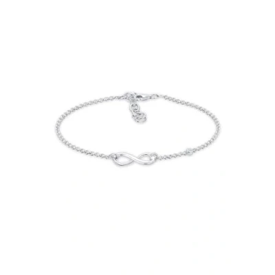 Obrázek Elli Dámský náramek Infinity Basic Diamant 0,02 karátů stříbro 925 karátů, Fazetový brus,