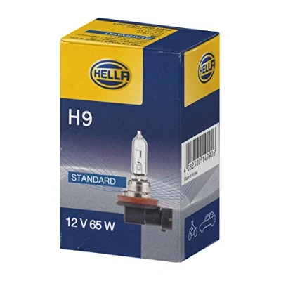 Obrázek HELLA 8GH 008 357 001 halogenová žárovka H9 standard 12V 65W provedení patice žárovka: PGJ19 5 krabice množství: 1, karton