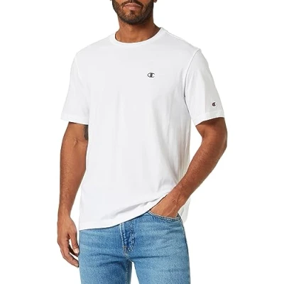 Obrázek Champion Pánské Legacy Basics s Crewneck tričko, bílá