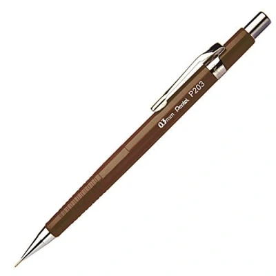 Obrázek Pentel Sharp 200 P203 E tlakové tužky, 0,3 mm, stupeň tvrdosti HB, hnědé (balení 1 ks)