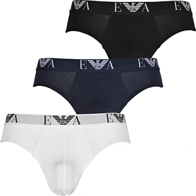 Obrázek Emporio Armani Pánské slipy (balení 3 ks), bílá