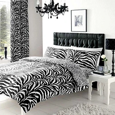 Obrázek Zebra a leopardí vzor potah na dvojlůžko