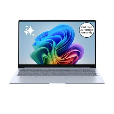 Obrázek Samsung Galaxy Book4 Edge AI laptop, 15,6palcový displej, 16GB RAM, procesor Snapdragon X Plus, paměť notebooku, 256 GB, Copilot+ PC, Sapphire Blue, 3 roky záruka výrobce Windows 11 Home
