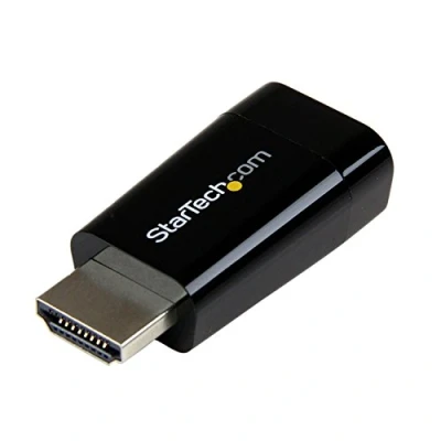 Obrázek StarTech.com Kompaktní HDMI na VGA adaptér/ konvertor ideální pro Chromebooky ultrabooky a laptopy HD15 měnič 1920 x 1200