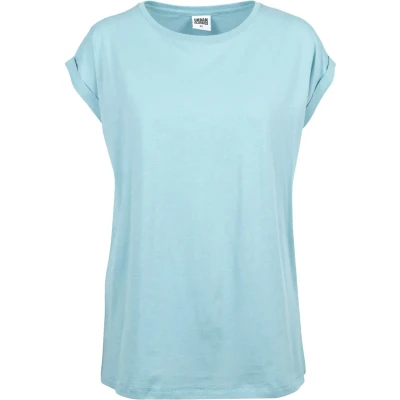 Obrázek Urban Classics Extended Shoulder Jednoduché tričko, Ženy, Velikost: Medium, Bluemint