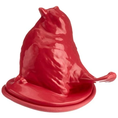 Obrázek Rayher 34215000 Latexová plnoformátová forma: pták, 11,5 x 10 cm, naplnitelný kreativním betonem, Raysinem, sádrovým práškem, keramickým mýdlem, voskem, červená