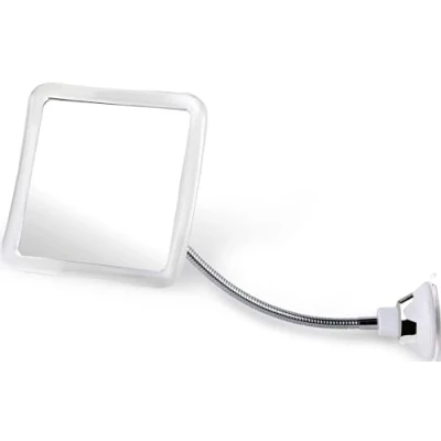 Obrázek Sprchové zrcadlo proti zamlžování s přísavkou, na holení sprcha, sprcha bez zamlžení do koupelny, flexibilní Height Fogless Shower Mirror zvětšení, 16 x cm (flexibilní)