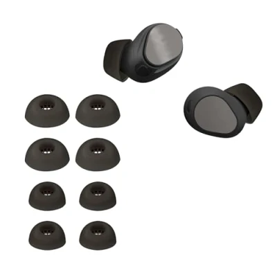 Obrázek kwmobile 8X náhradní polstrování kompatibilní s Jabra Elite 10 / E10 4 velikosti silikonová ucpávka do uší