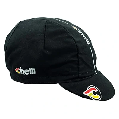 Obrázek Cinelli C0171BT Supercorsa Baumwolle Mütze Schwarz, Einheitsgröße