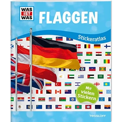 Obrázek WAS IST Sticker Atlas Flaggen: Mehr als 200 wiederablösbare Sticker!