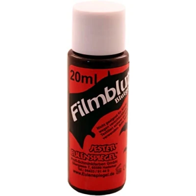 Obrázek Eulenspiegel 405079 filmová krev / krevní gel, tmavý, 20 ml, divadelní krev, Halloween, karneval, tematická party
