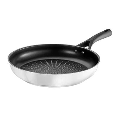 Obrázek Pyrex Expert Bratpfanne aus Edelstahl, Stahl, Mehrfarbig (Schwarz/Grau), 0 cm
