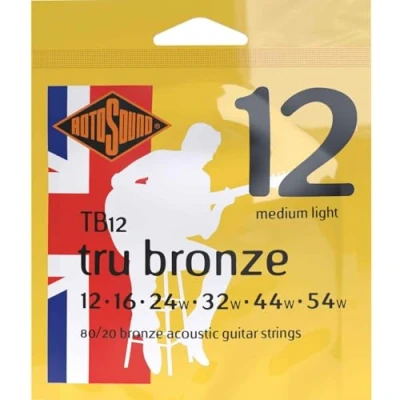 Obrázek Rotosound TB Tru Bronzová sada akustické kytary Medium Light 12 54 TB12