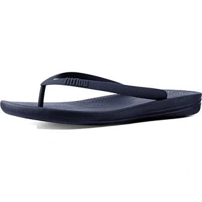 Obrázek FitFlop Pánské Iqushion ergonomické žabky žabky, modré Midnight Navy 399, 46 EU, Modrá 399