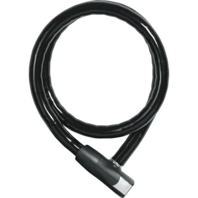 Obrázek ABUS Pancéřový kabelový zámek Steel O Flex Centuro 860 lankový z ocelového kabelu s pancéřovým ocelovým pouzdrem bezpečnostní úroveň 7 110 cm, černý