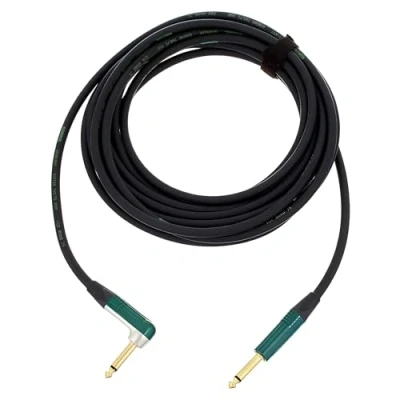Obrázek CORDIAL kabel kytara jack pravý/zahnutý 6 m zelený INSTRUMENT Peak Standard