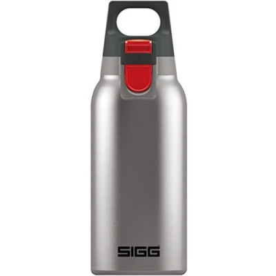 Obrázek SIGG Hot &amp; Cold One Brushed (0,3 l) termoláhev na pití, bez škodlivých látek a izolovaná nerezová láhev venkovní ovládaná jednou rukou