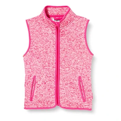 Obrázek Playshoes Unisex dětská fleecová vesta outdoorová horní díl, Růžový pletený fleece