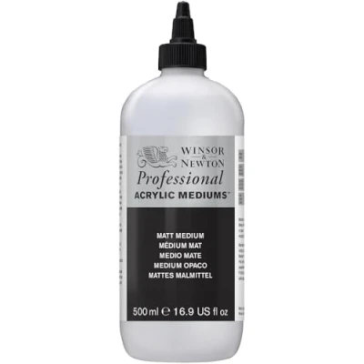 Obrázek Winsor &amp; Newton 3050936 Matný malířský prostředek, zlepšuje tok barev akrylových láhev 500 ml
