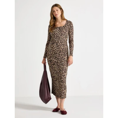 Obrázek Lindex MOM Áčková sukně, Ženy, Velikost: 52/54, Beige