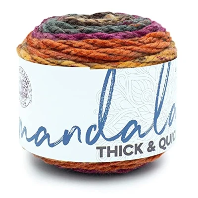 Obrázek (1 Knäuel) Lion Brand Yarn Mandala Thick &amp; Quick Bulky Taschenuhr