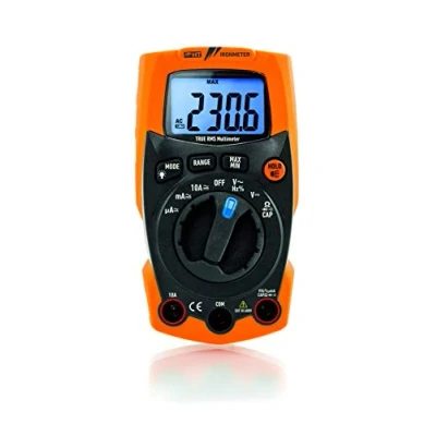 Obrázek HT Instruments extrémně robustní digitální multimetr TRMS až 600 V AC/DC s integrovaným LED světlem, 1 kus, IRONMETER