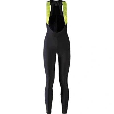 Obrázek GORE WEAR Damen Thermo Fahrrad Trägerhose Progress, Mit Sitzpolster, 40, Schwarz/Neon Gelb