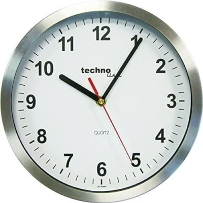 Obrázek Technoline WT 7650 Quartz nástěnné hodiny Ø 25 cm stříbrné
