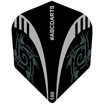 Obrázek ABC Darts Flights Tribal černý 10 sätz (30 ks Dart Flights)