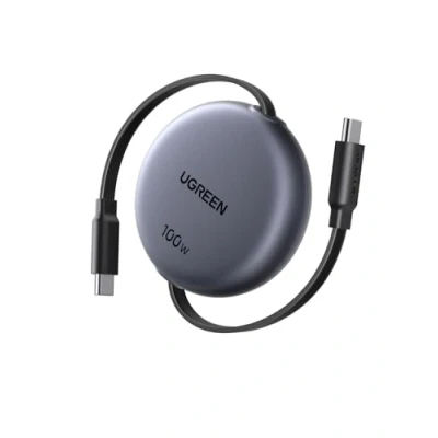 Obrázek UGREEN USB C kabel 100 W 1 M nabíjecí rychlonabíjecí vytahovací PD 3.0 PPS na pro iPhone 16 8 série, MacBook Pro/Air, iPad Pro, Galaxy S25, Pixel 9, Steam