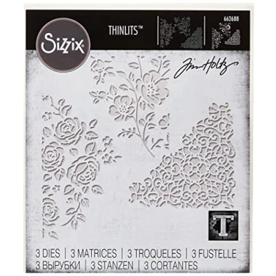 Obrázek Sizzix Thinlits 3PK Mixed Media 5 od Tim Holtz, kov, vícebarevný, 9,53 cm x 7,3 8,89