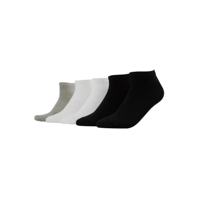 Obrázek Urban Classics NO SHOW Socks 5 PACK Sportovní ponožky, Muži, Velikost: 43 46, Black/white/grey