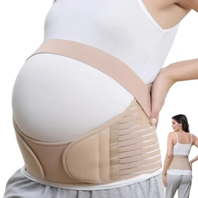 Obrázek NEOtech Care Břišní pás pro těhotenství podpírá pas, záda a břicho těhotenský (béžová, M)