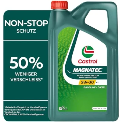 Obrázek Castrol MAGNATEC 5W 30 A5 motorový olej, 5 l, zelený