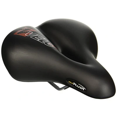 Obrázek Velo Plush Gel Elasto sedlo, sedlo na kolo, toruingové O zóna Full Cut, ARC TECH odpružení konstrukce absorbující nárazy, stabilní 2složková skořepina, 275 x 213 mm, černé