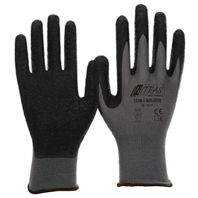 Obrázek NITRAS Nylotex 12 párů latexové rukavice 3520