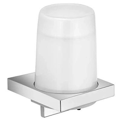 Obrázek KEUCO Lotion Spender kov pochromovaný a křišťálové sklo, obsah doplňovací cca 180 ml, dávkovač mýdla pro koupelnu WC hosty WC, montáž na stěnu, edice 11
