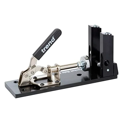 Obrázek Trend Pocket Hole Jig přizpůsobivý, rychlý a jednoduchý spojovací systém, PH/JIG, černý