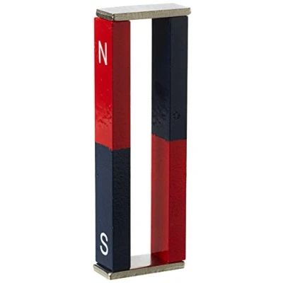 Obrázek 2 pedagogické Alnico Bar Magnet pro vědu, vzdělávání, experimenty, žáky a učitele identifikován sever &amp; jih 11 mm x 6 75
