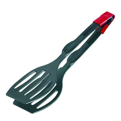 Obrázek Westmark Dvojitá obracečka / servírovací kleště, odolné vůči vysokým teplotám do 270 C, délka: 28,9 cm, plast, Duetto Flonal Plus, černé, 21002275