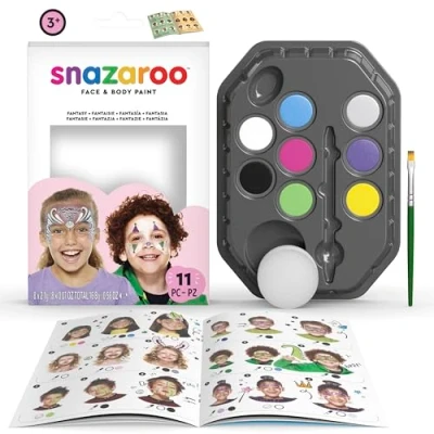 Obrázek Snazaroo sada barev na líčení večírek, paleta se 2 štětci