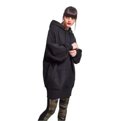 Obrázek Urban Classics Ladies LONG Oversize Hoody Mikina s kapucí, Ženy, Velikost: XXL, Black