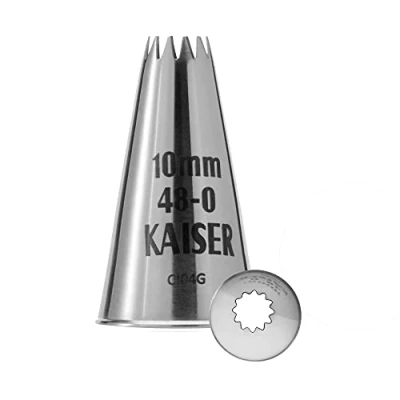 Obrázek Kaiser korunkový sáček 10 mm, zdobicí nádobka, ušlechtilá ocel, bez falzů a okraje