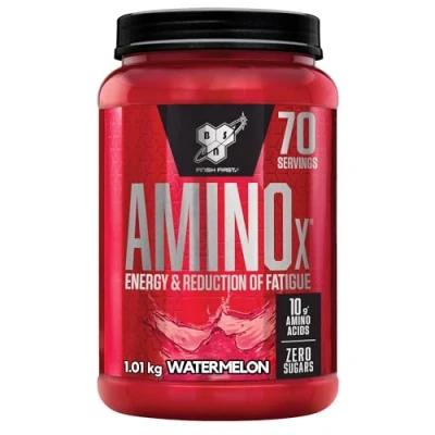 Obrázek BSN Nutrition Amino X doplněk s vitaminem D, B6 a aminokyselinami, příchutí melounu, 70 porcí, 1 kg