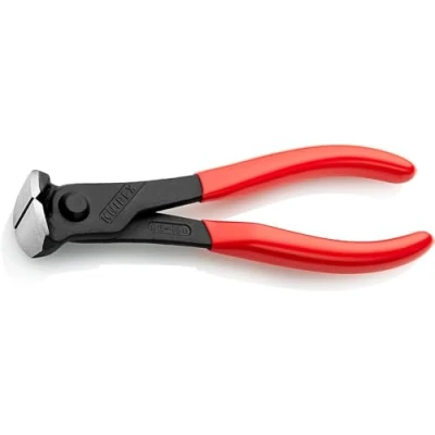 Obrázek Knipex Přední štípací kleště černé s atramovaným plastem 160 mm (SB karta/blistr) 68 01 SB