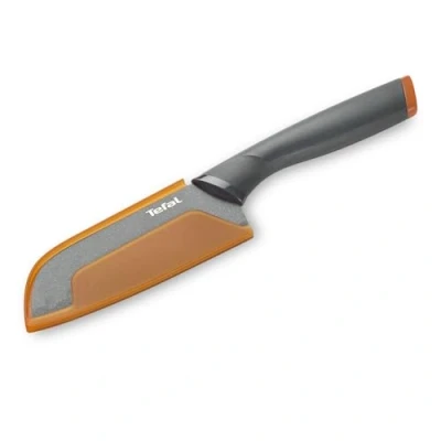 Obrázek Tefal Fresh Kitchen nůž Santoku 12 cm, ušlechtilá ocel, antracit/oranžový