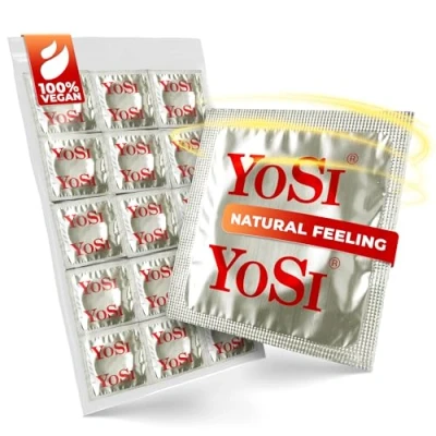 Obrázek YOSI Značkové kondomy &quot;Natural Feeling&quot; přirozený pocit čistý požitek Regular Natural Lubricated Condom Pur pro nezapomenutelné okamžiky 100 kusů (2 x 50 kusů)
